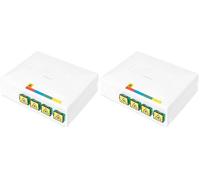 Digitus Alloggiamento FTTX con 4 accoppiamenti SC SX (Confezione da 2)