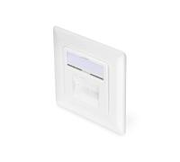 DIGITUS Anschlussdose Cat-6A - 2 Port RJ45 - Unterputz Netzwerk-Dose - (Digitus)