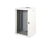 DIGITUS Armadio di rete 19 pollici 20 U - Montaggio a parete - Profondità 450 mm - Portata 100 kg - Serie Unique - Porta in vetro - Grigio