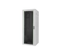 DIGITUS Armadio di rete - rack 19" 42U - 80x80 cm - serie Varioflex-N - portata 1200 kg - profondità utile 770 mm - porta frontale vetrata - grigio