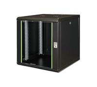 DIGITUS Armadio di rete, Rack 19 pollici, 12U, Montaggio a parete, Profondità 600mm, Carico 100kg, Serie Unique, Nero