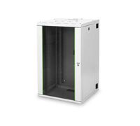 DIGITUS Armadio di rete - Rack da 19 pollici - 20U - 600 mm x 600 mm (LxP) - Profondità utile 440 mm - Montaggio a parete - Telaio posteriore orientabile - Portata 100 kg - Serie Unique - Grigio