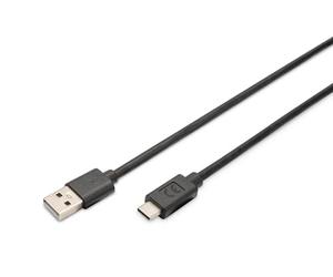 Digitus ASSMANN ELECTRONIC AK-300148-030-S CABLE USB 3 M 2.0 USB C USB A NEGRO
