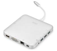 DIGITUS - ASSMANN Electronic DA-70863 USB 3.1 (3.1 Gen 2) Type-C Argento replicatore di porte e docking station per notebook