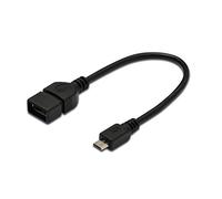 Digitus ASSMANN - USB-Kabel - USB Typ A, 4-polig (W) - 5-polig Micro-USB Typ B (M) - 20 cm - geformt
