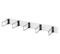 DIGITUS Cable patch panel - 1U - 5 guide brackets 40 x 75 mm - 19-inch - For net