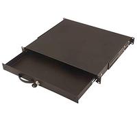 Cassetto Estraibile Con Maniglia E Chiusura A Chiave Per Armadi Rack 19 Misure Mm. 482X45X492 Colore Nero
