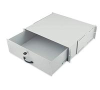 Cassetto Per Armadi Rack 19 Con Serratura 3 Unita' Colore Grigio Ral7035-Dimensioni (L/P/A) Mm. 485X480X134 (Dn-19 Key-3U)