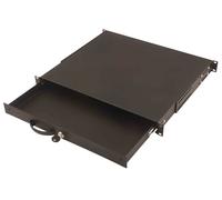Cassetto Estraibile Con Maniglia E Chiusura A Chiave Per Armadi Rack 19 Misure Mm. 482X45X492 Colore Nero