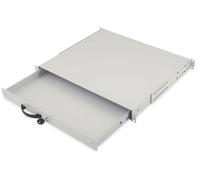 Cassetto Estraibile Con Maniglia E Chiusura A Chiave Per Armadi Rack 19 Misure Mm. 482X45X492 Colore Grigio Chiaro