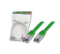 DIGITUS CAT 5e SF-UTP Patch Cable, 2m, cavo di rete LAN DSL Ethernet, PVC, AWG 26/7, verde, Cat-5e - 2 m, Cavo patch - SF-UTP - PVC