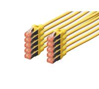 DIGITUS CAT 6 S-FTP patch cord, Cu, LSZH AWG 27/7, length 1 m, 10 pieces, color