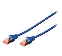DIGITUS Cat 6 S/FTP Patchkabel 10 PezzoCavo Rete SFTP 0,5 m DK-1644-005-B-10