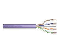 Digitus CAT 6 U-UTP 100m, Simplex - LSZH-1 - Eca, Cat-6 - U-UTP - 100m | Simplex - AWG 23/1 - Compatibile con PoE - 1 Gbps - 250 MHz - Cavo Ethernet LAN - Viola