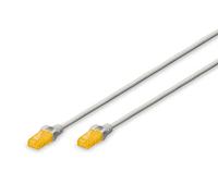 Digitus Cat 6 U-UTP - Cavo Patch Sottile, Cu, LSZH AWG 28/7, Lunghezza 0,5 m, Colore: Grigio, 0,5 m - 1 Pezzi, Cat 6A - U/UTP - LSZH - Cavo sottile