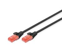DIGITUS CAT 6 U-UTP Patch Cable, 1m, Network LAN DSL Ethernet Cable, LSZH, Coppe