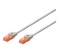 DIGITUS CAT 6 U-UTP Patch Cable, 2m, cavo di rete LAN DSL Ethernet, PVC, CCA, AWG 26/7, Grigio