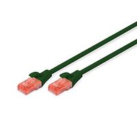 DIGITUS CAT 6 U-UTP Patch Cable, 2m, cavo di rete LAN DSL Ethernet, PVC, CCA, AWG 26/7, verde, Cat-6 - 2 m, Cavo patch - U-UTP - PVC - CCA