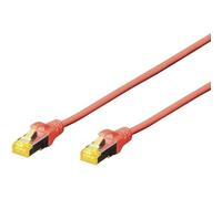Digitus Cavo patch CAT 6A S-FTP 0,25 m LSZH AWG 26/7 Rosso