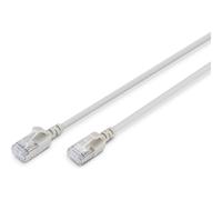 DIGITUS Cat 6a F-FTP Slim Patchkabel Cavo Rete 0,5 m Fumo DK-1632-A-005S