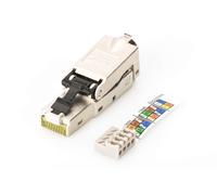 DIGITUS Cat. 6A Field Termination Plug 360° Shielded - RJ45 plug tool-free - 10G