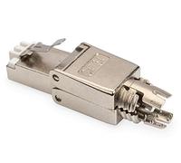 DIGITUS CAT 6A Field Termination Plug, shielded, tool-free mounting connection, Connettore Di Campo - Clip In Metallo, Cat 6A - Schermato