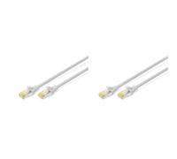 DIGITUS CAT 6A S-FTP patch cable, 5 m, LSZH, AWG 26/7, Twisted Pair, grey