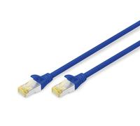 DIGITUS CAT 6A S-FTP patch cord, Cu, LSZH AWG 26/7, length 0.5 m, color blue Pat