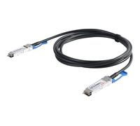 DIGITUS Cavo DAC universale - QSFP28-100 Gbit/s - Cavo di rete - Direct Attach Cable - Direct Attach Copper - compatibile con SFF-8665 - AWG30-1m - Nero