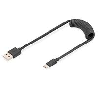 Digitus Cavo A Spirale Usb 2.0 - Da Usb - A A Usb - C Mt 1