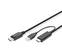 Digitus Cavo Adattatore Da 4K Hdmi - Da Hdmi A Displayport Mt 2