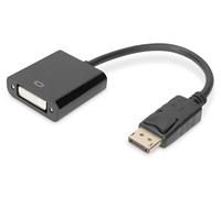 Cavo adattatore Digitus Displayport a DVI da 15 cm nero