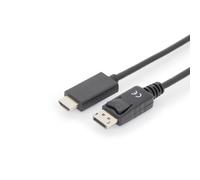 Digitus Cavo adattatore DisplayPort, tipo A DP - HDMI 1m