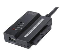 DIGITUS cavo adattatore per disco rigido - convertitore da USB 3.0 a SATA2/IDE - per SSD/HDD da 2,5/3,5" - velocità di trasferimento dati 5 Gbit/s - alimentatore incluso - Plug & Play - Nero