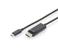 Digitus Ak-300333-020-s 1.8 M Usb-c To Displayport Adapter Nero