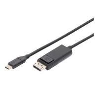 Digitus Ak-300333-020-s 1.8 M Usb-c To Displayport Adapter Nero