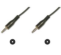 DIGITUS cavo audio - jack 3,5 mm a jack 3,5 mm - cavo AUX - 2,5 m - per impianti stereo, home cinema, soundbar, computer - nero