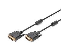 DIGITUS Cavo di collegamento DVI, DVI(18+1), 2x ferrite M/M, 3,0 m, DVI-D Single Link, nero
