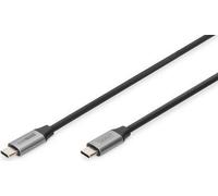Digitus Cavo USB-C - USB 3.2 Gen1 - 1 m - 5 Gbps - Video 4k 60Hz - 60W Power Delivery 3.1 - Nero