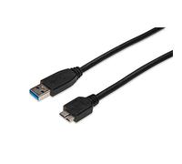 DIGITUS Cavo di collegamento USB 3.2 Gen1-1,8 m - da USB A (M) a USB Micro B (M) - 5 Gbit/s - Cavo di collegamento - Nero