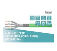 Digitus cavo di installazione cat 8.ii s/ftp 100 m simplex dca