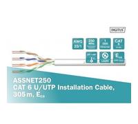 Digitus cavo di installazione rete cat 6 u-utp matassa mt 305 materiale cca c...