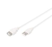 ASSMANN Electronic AK-300202-018-E Cavo Prolunga USB, 1,8 m, USB A, 2.0, Beige