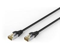 DIGITUS Cavo di rete per esterni Cat 6A - 5 m - 10 Gbit/s - Nero | S/FTP schermato - PoE++ e RJ45 - Resistente ai raggi UV - Guaina esterna in LDPE - 500 MHz - Cavo LAN - Compatibile con Cat 6