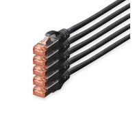 Digitus Cavo di Rete S-FTP Cat. 6 LSZH 10m Nero 5 Pezzi
