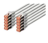 Digitus Cavo di Rete S-FTP Cat. 6 LSZH 1m Grigio 10 Pezzi