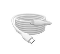 DIGITUS Cavo di ricarica - Da USB C a Lightning - 1 m - Cavo USB da 480 Mbit/s 60 W 3 A - Guaina flessibile in silicone con protezione antipiega - Certificato MFI per dispositivi Apple - Bianco