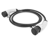 DIGITUS Cavo di ricarica Mode 3 per auto elettriche e PHEV - 7,5 m - Tipo 2 - trifase - 16 A - 11 kW - Nero/Grigio