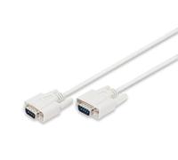 Cavo di collegamento seriale DIGITUS - da D-Sub 9 a D-Sub 9 - da spina a spina - 3,0 m - RS-232 - RS-485 - Beige