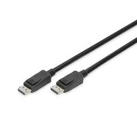Digitus DisplayPort connection cable, DP M/M, 2.0m, w/lock, UHD 8K, Vers. 1.3/1.